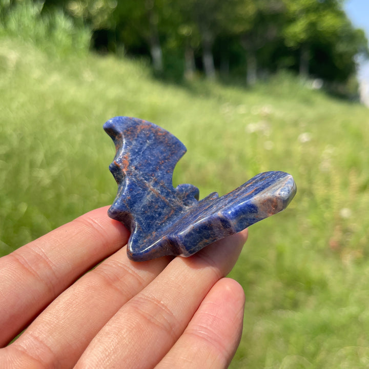 Natural Crystal 3D Bat Carving