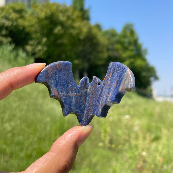 Natural Crystal 3D Bat Carving