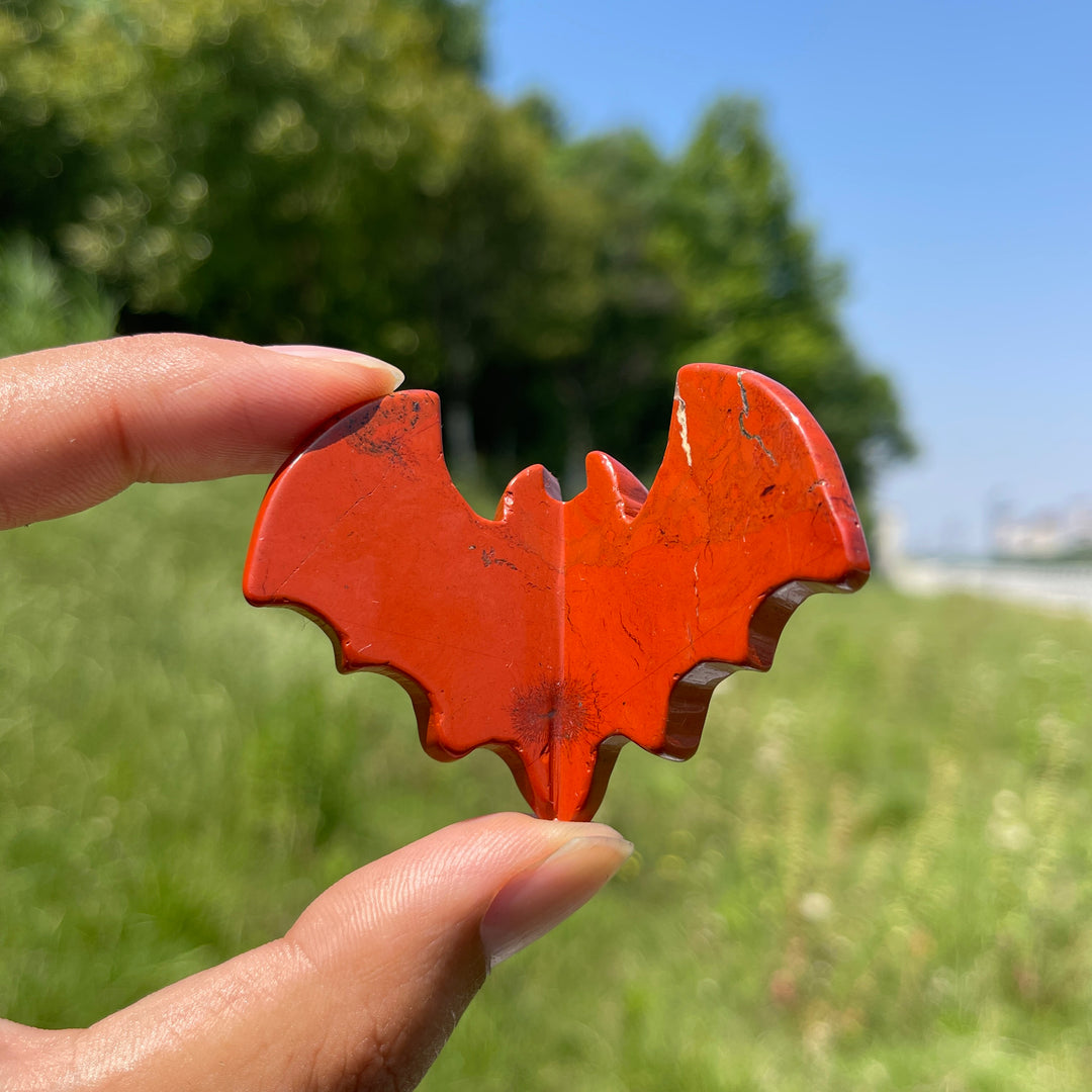 Natural Crystal 3D Bat Carving