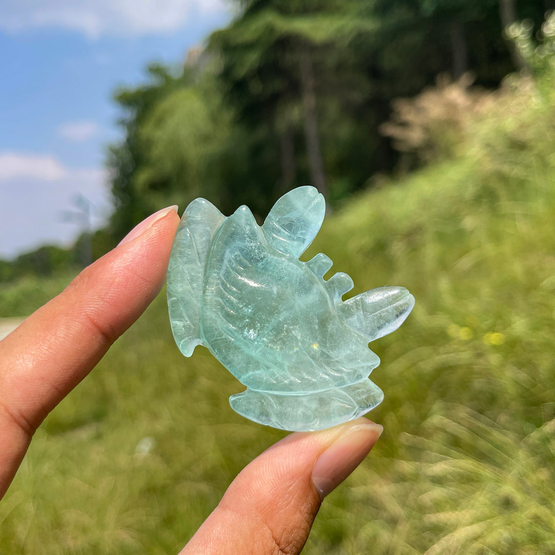 Natural Crystal Tranquil Crab Carving
