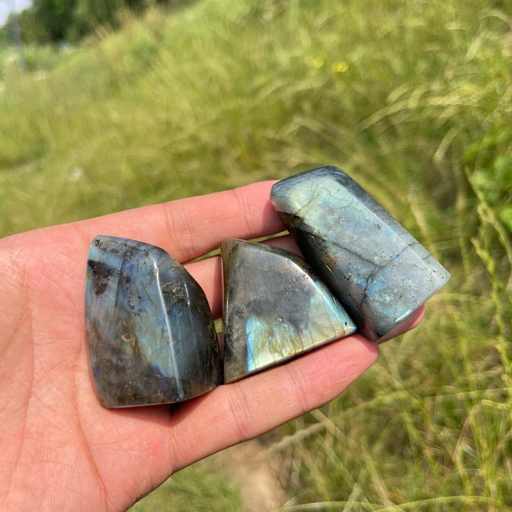 Natural Labradorite Crystal Ornament