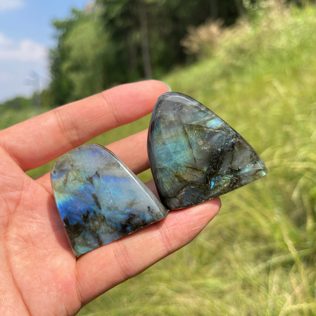 Natural Labradorite Crystal Ornament