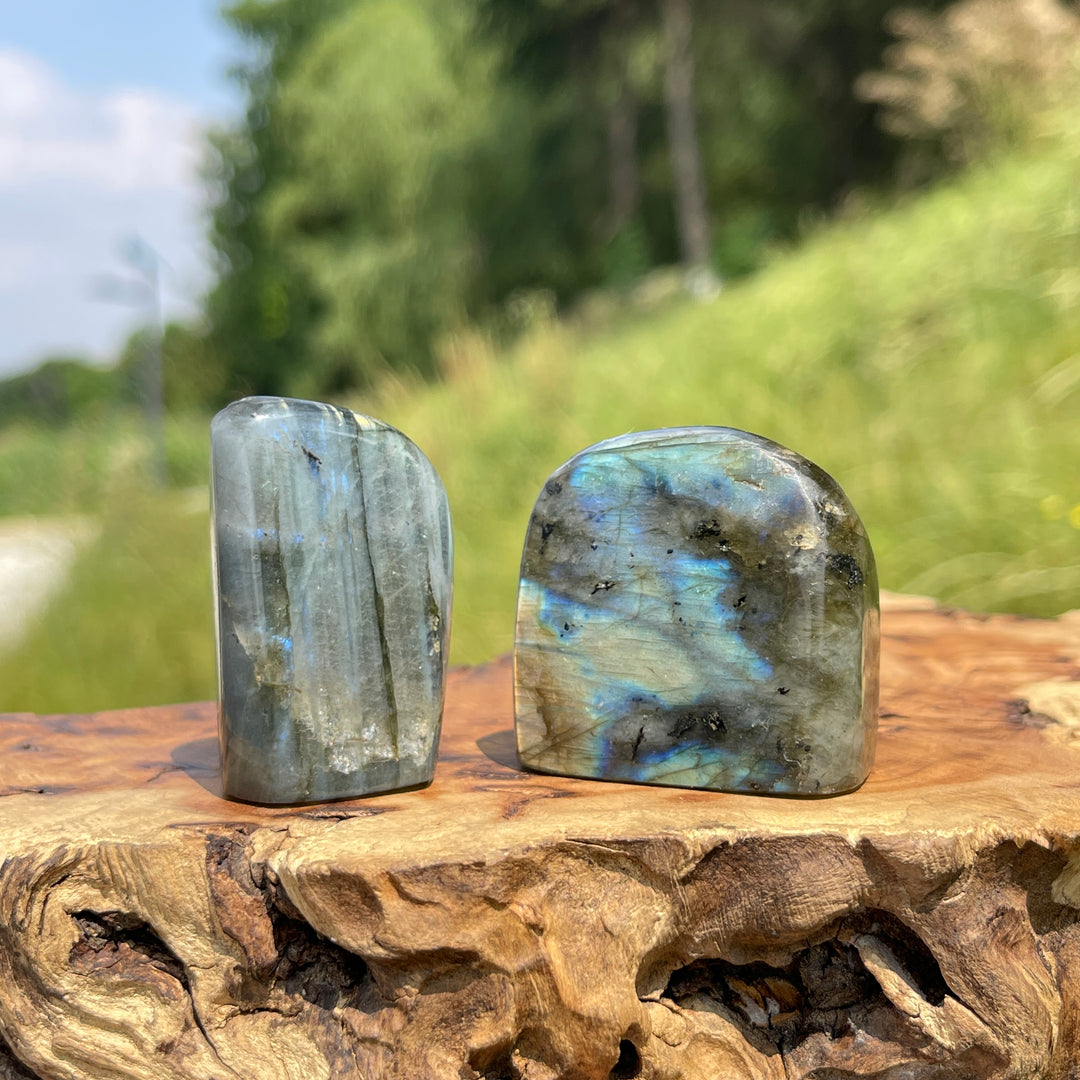 Natural Labradorite Crystal Ornament