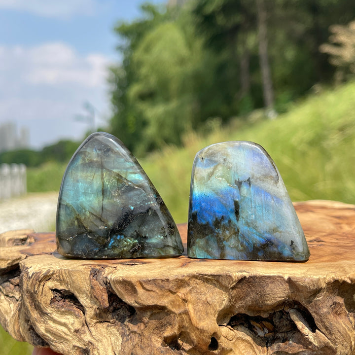 Natural Labradorite Crystal Ornament