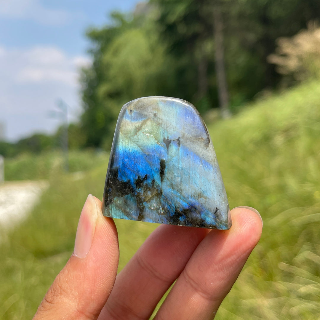 Natural Labradorite Crystal Ornament