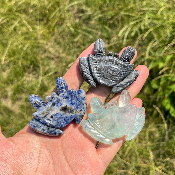 Natural Crystal Tranquil Crab Carving