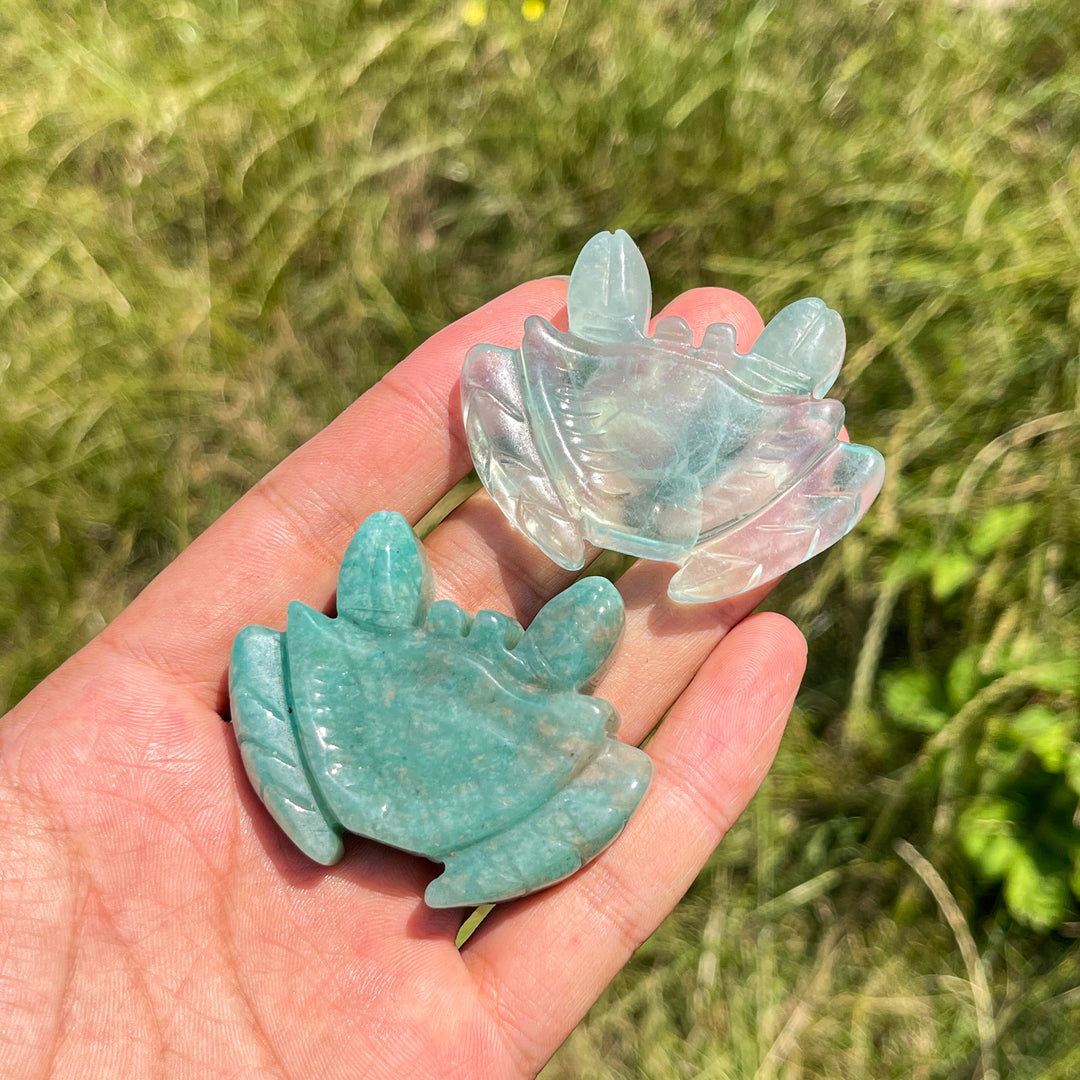 Natural Crystal Tranquil Crab Carving