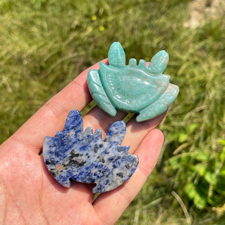 Natural Crystal Tranquil Crab Carving
