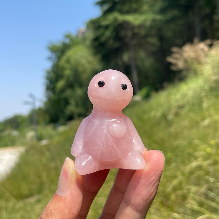 Natural Crystal Sitting Buddy Carving