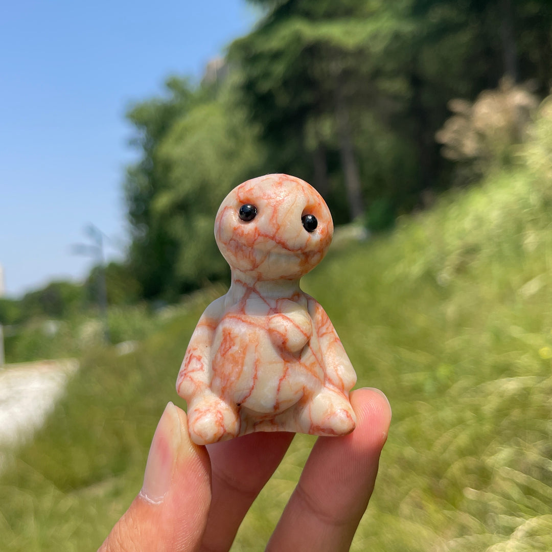 Natural Crystal Sitting Buddy Carving