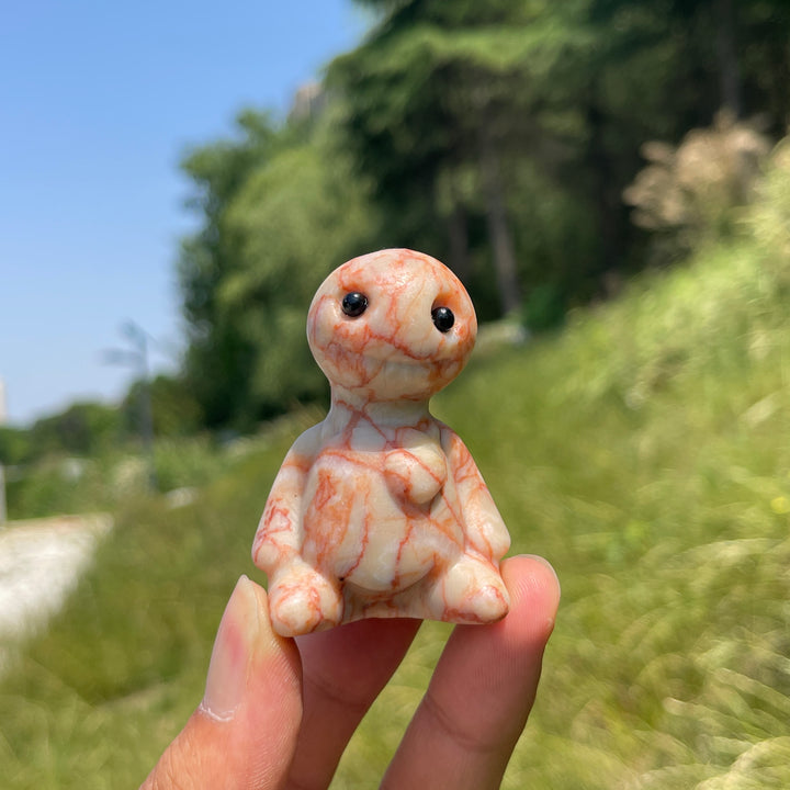 Natural Crystal Sitting Buddy Carving