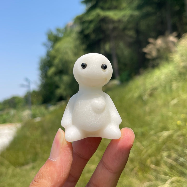 Natural Crystal Sitting Buddy Carving