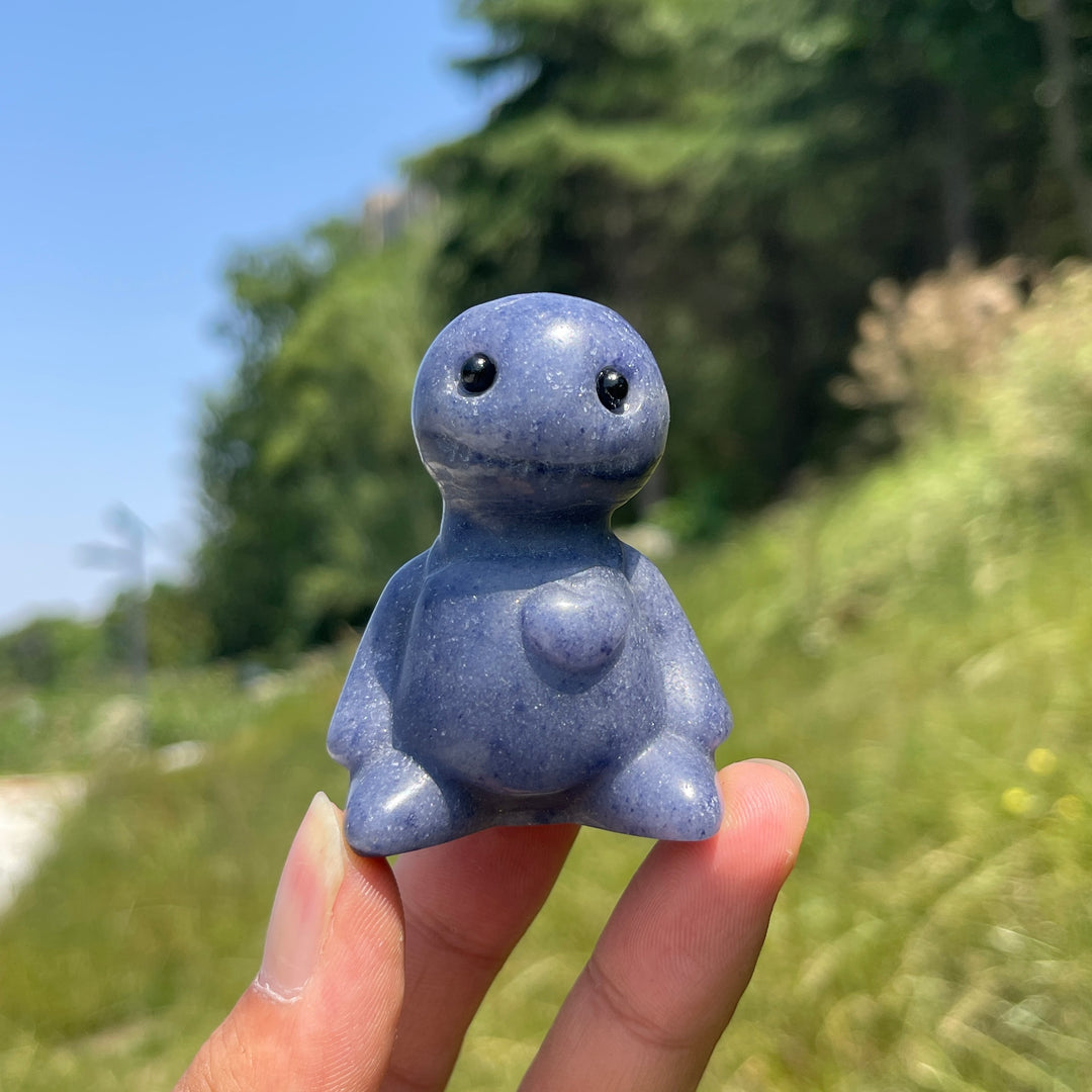 Natural Crystal Sitting Buddy Carving