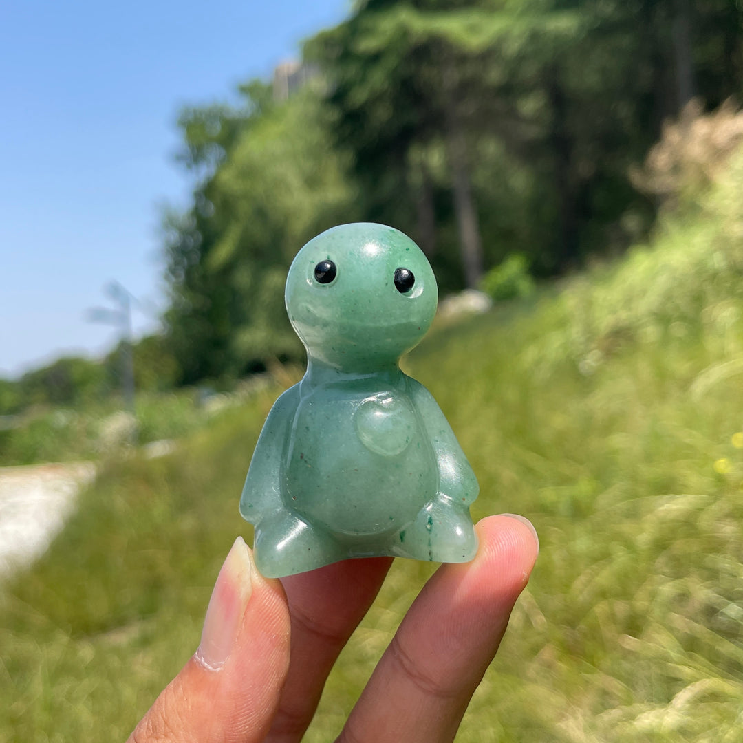 Natural Crystal Sitting Buddy Carving