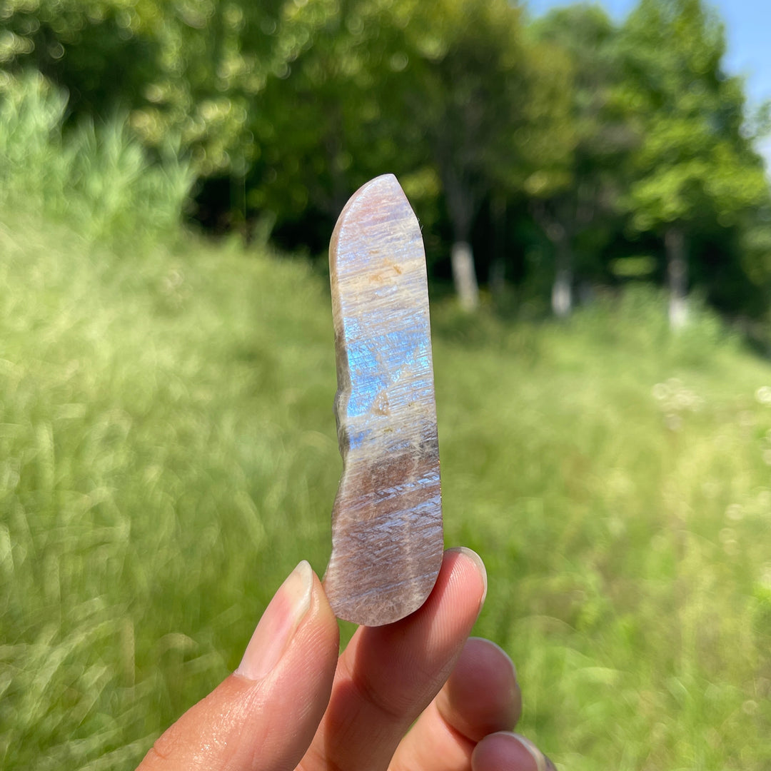 Soleil et Lune en Obsidienne Dorée/Argentée