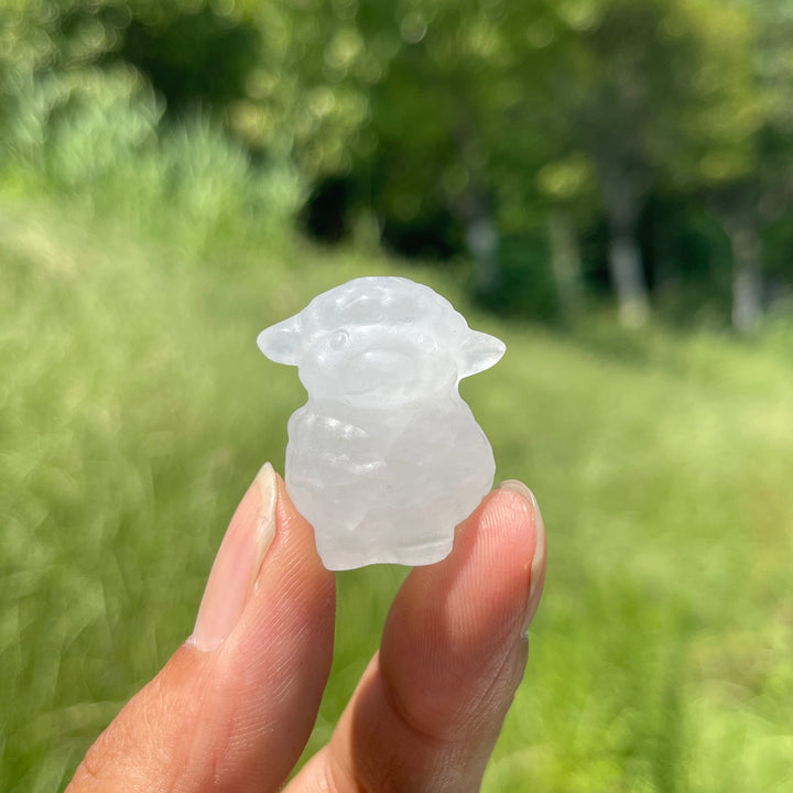 Natural Crystal Mini Sheep Carving