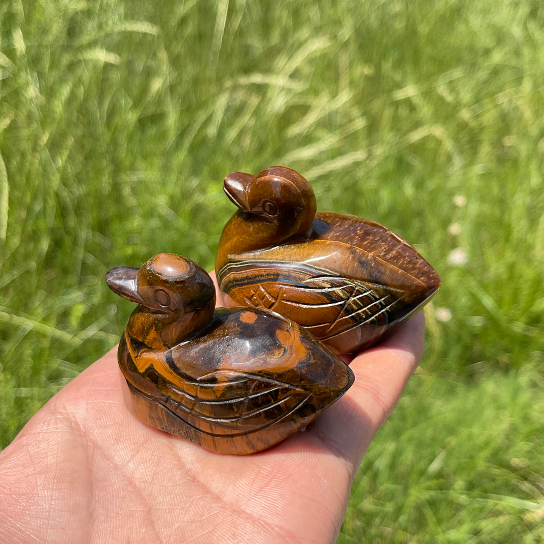 Unique,Natural Crystal Tiger Eye Animal Carving