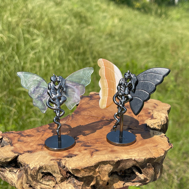Natural Crystal Angel & Demon Wings