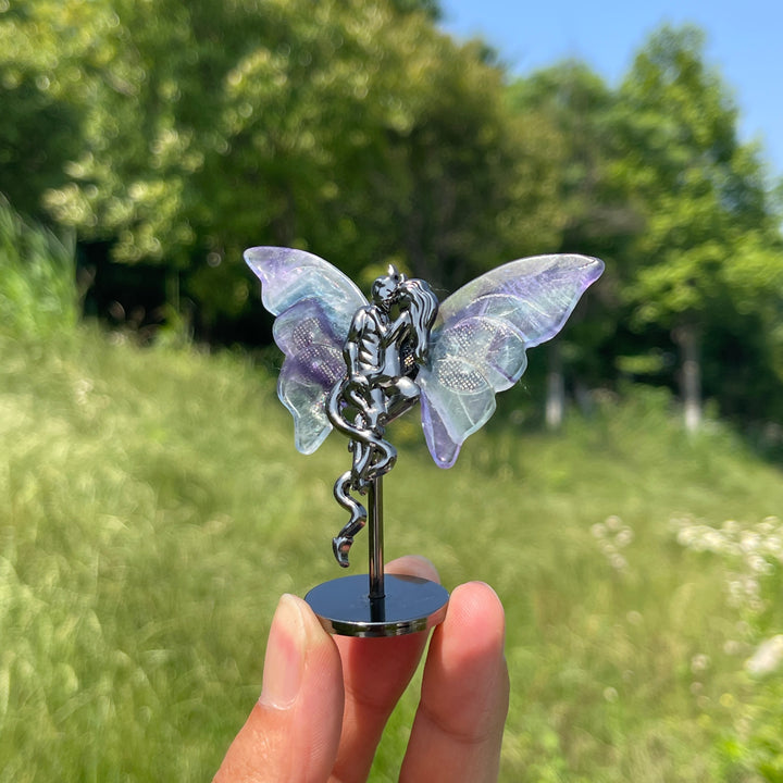Natural Crystal Angel & Demon Wings