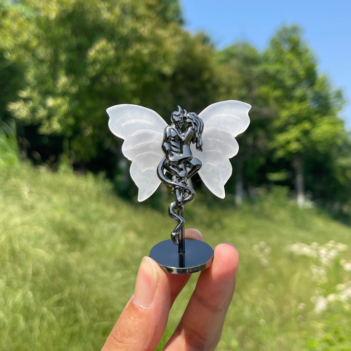 Natural Crystal Angel & Demon Wings