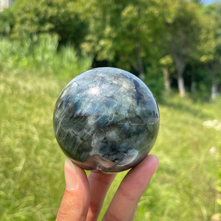 Unique,Natural Crystal Labradorite Sphere