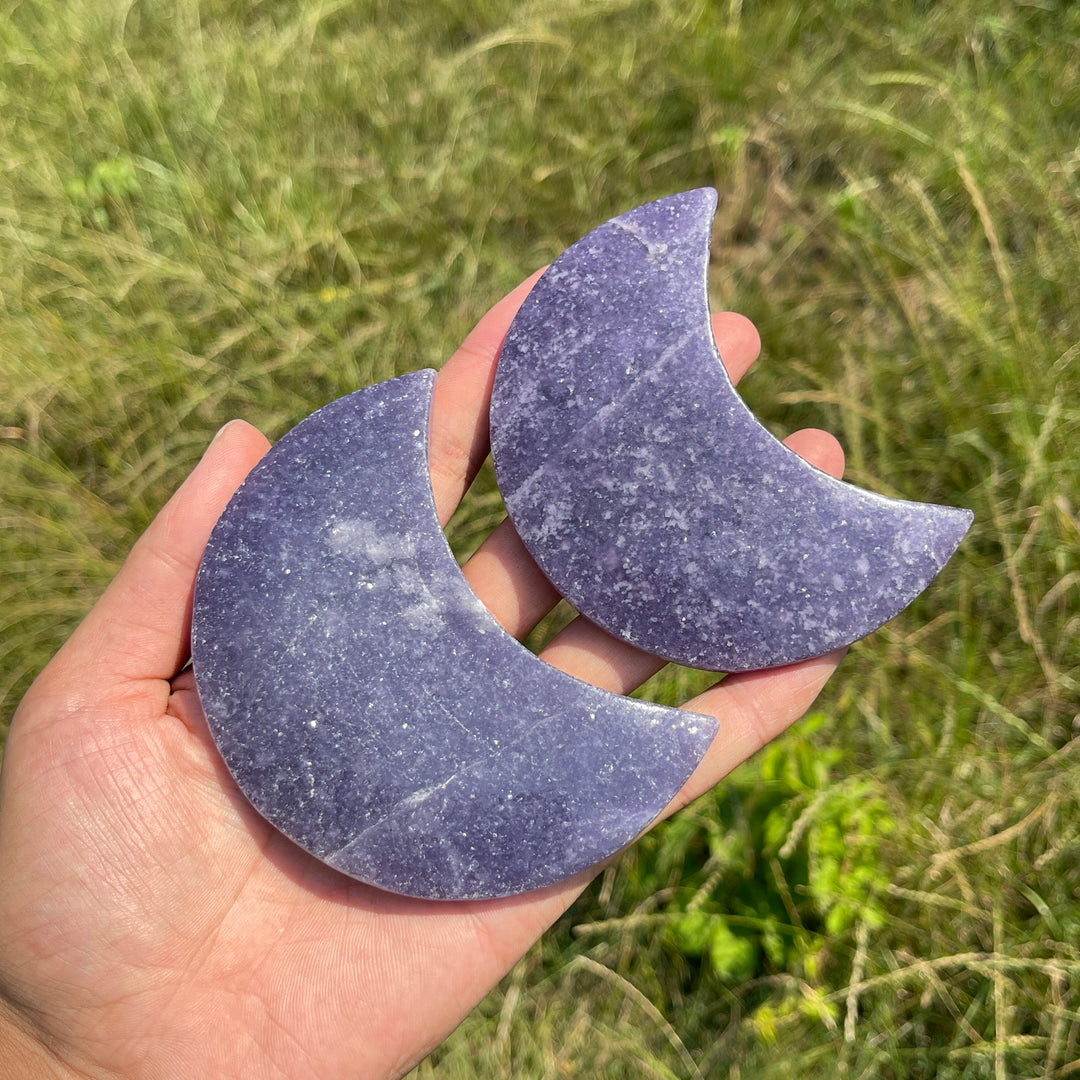 Unique,Natural Lepidolite Moon