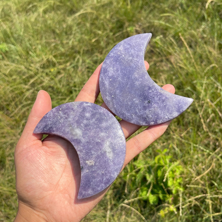 Unique,Natural Lepidolite Moon