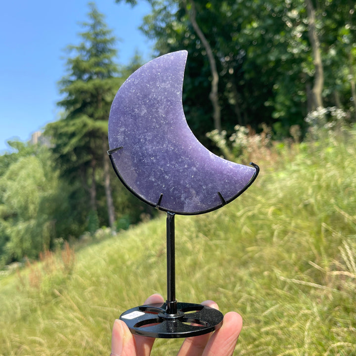 Unique,Natural Lepidolite Moon