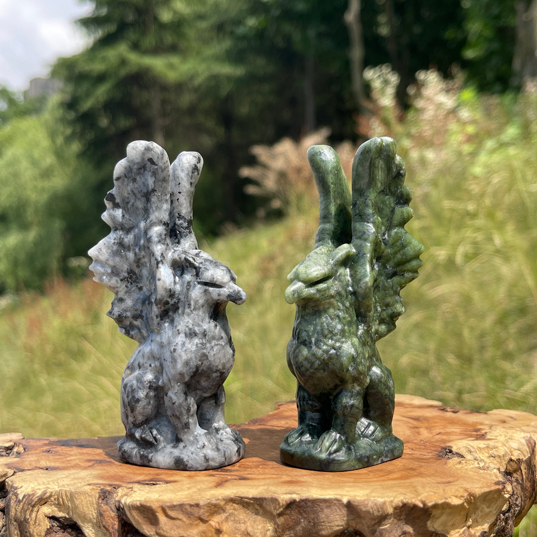 Natural Crystal Griffin Carving
