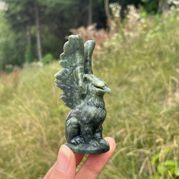 Natural Crystal Griffin Carving