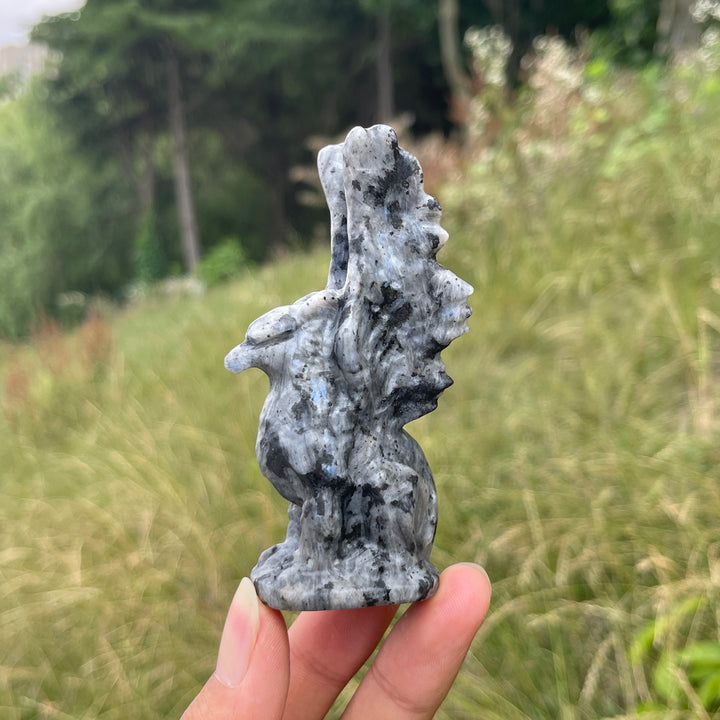 Natural Crystal Griffin Carving