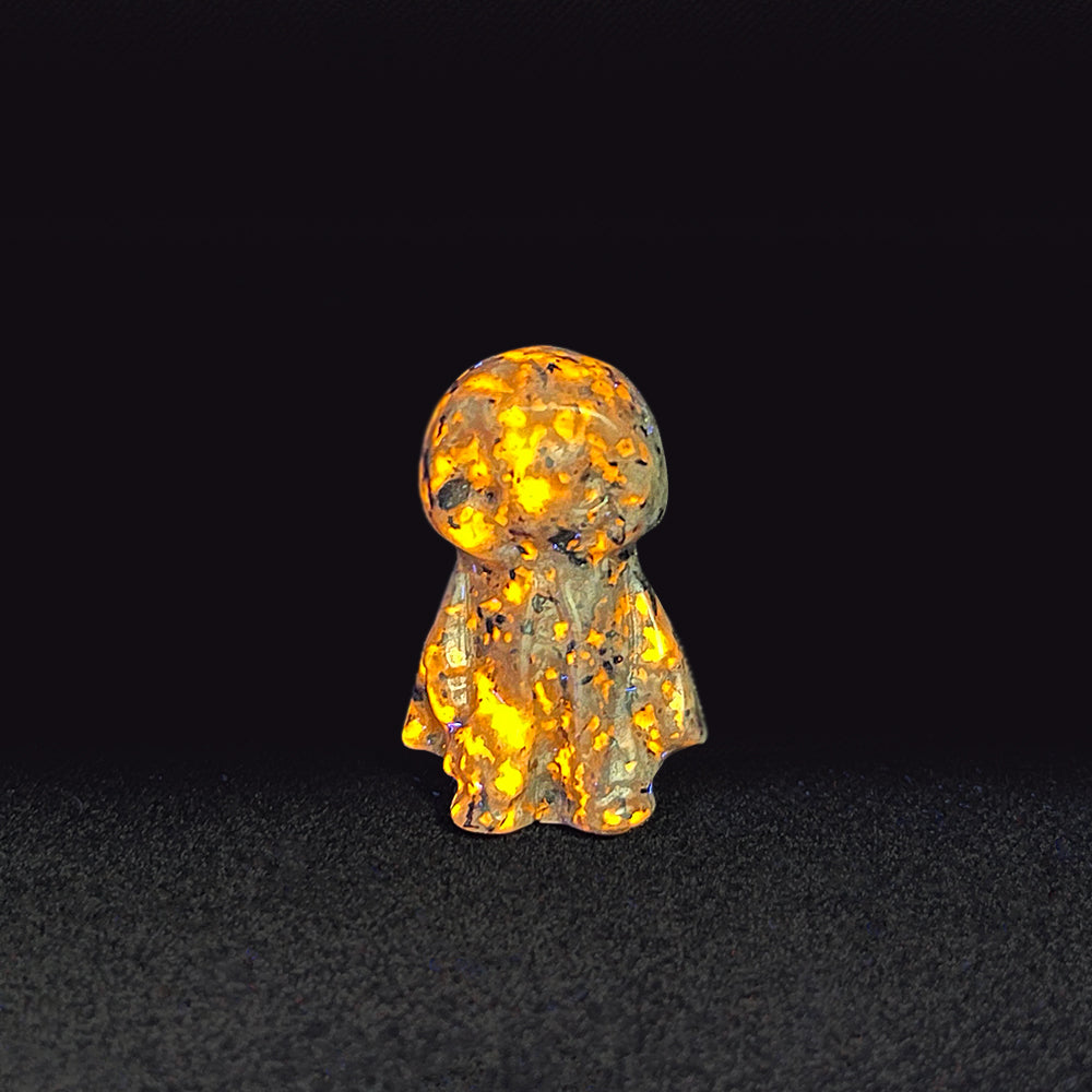 Natural Crystal Cloaked Spirit Mini Carving