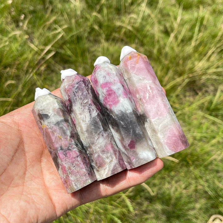Natural Pink Tourmaline Crystal Point