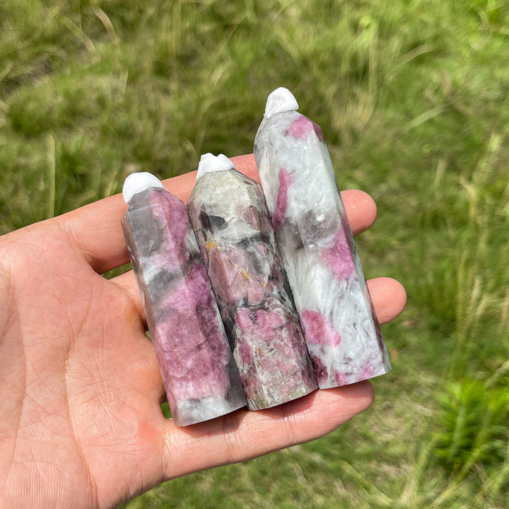 Natural Pink Tourmaline Crystal Point