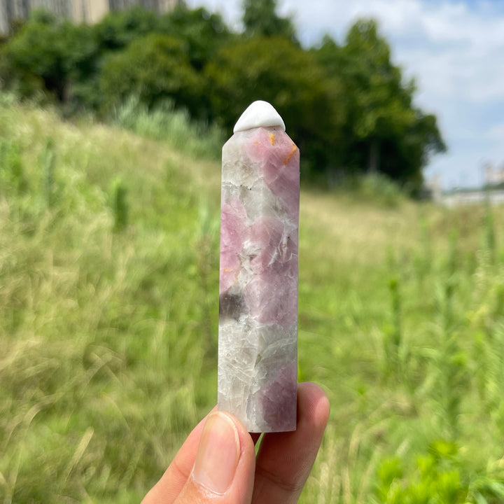 Natural Pink Tourmaline Crystal Point