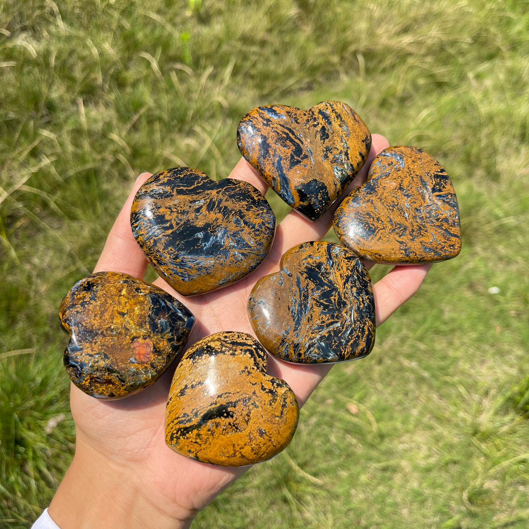 Natural Crystal Pietersite Heart