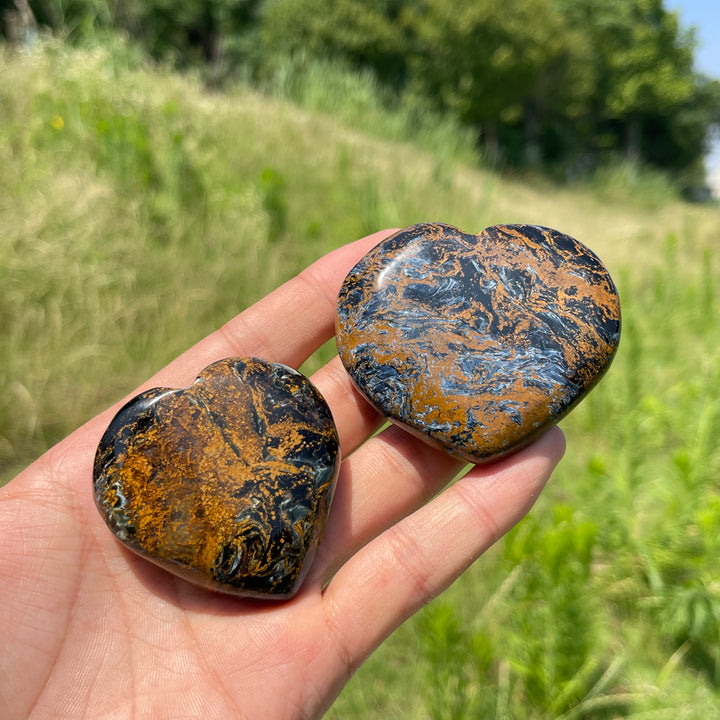 Natural Crystal Pietersite Heart