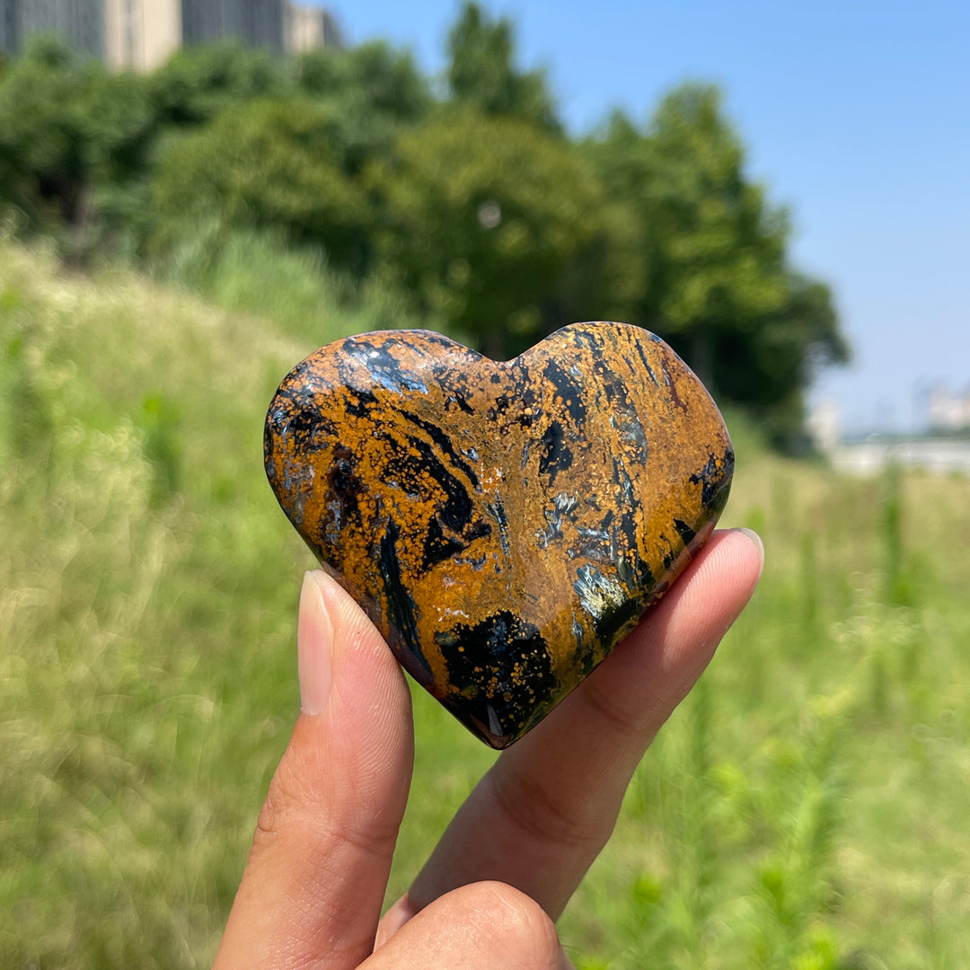 Natural Crystal Pietersite Heart