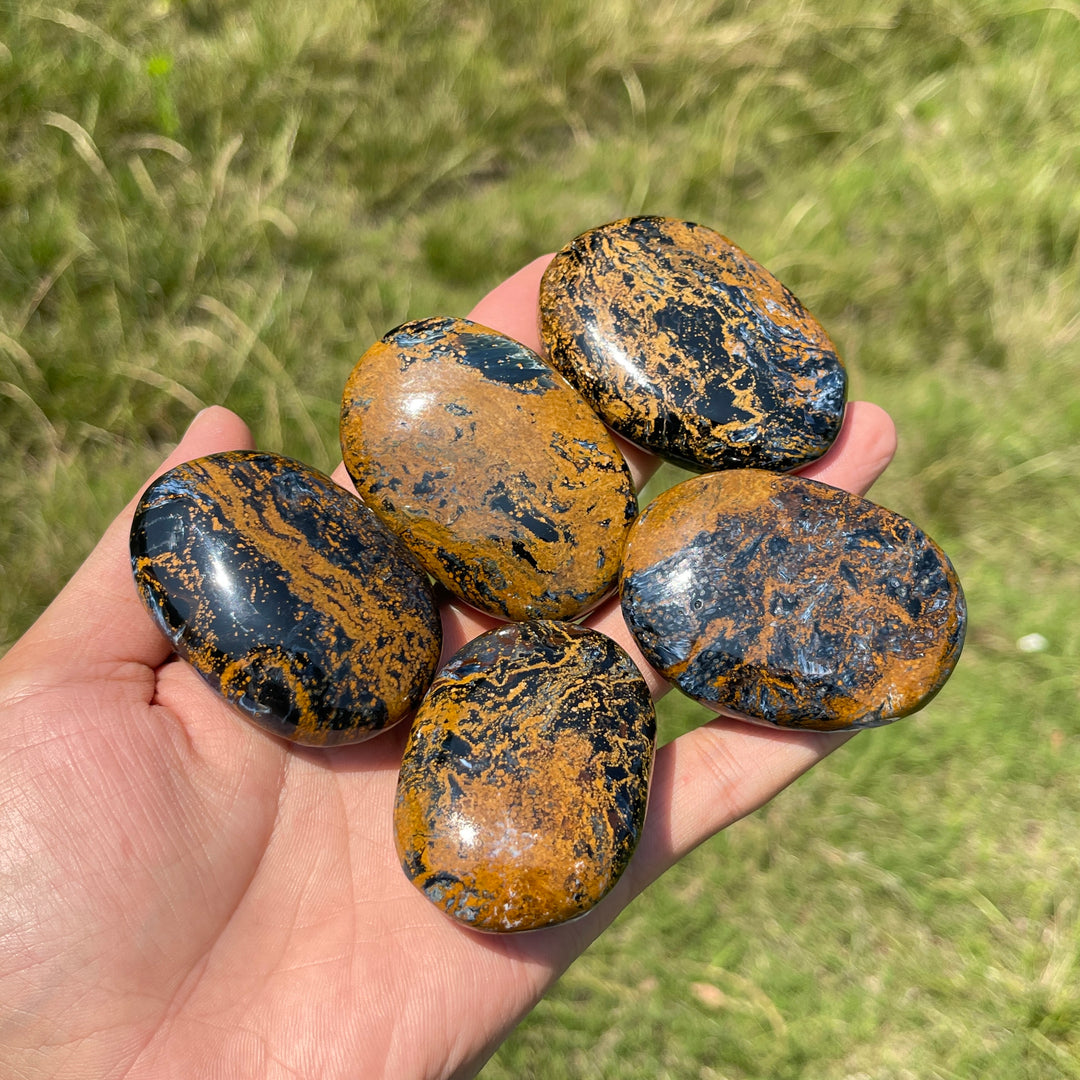 Natural Crystal Pietersite Palm Stone