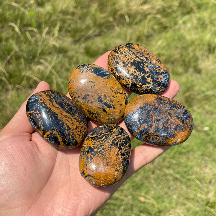 Natural Crystal Pietersite Palm Stone