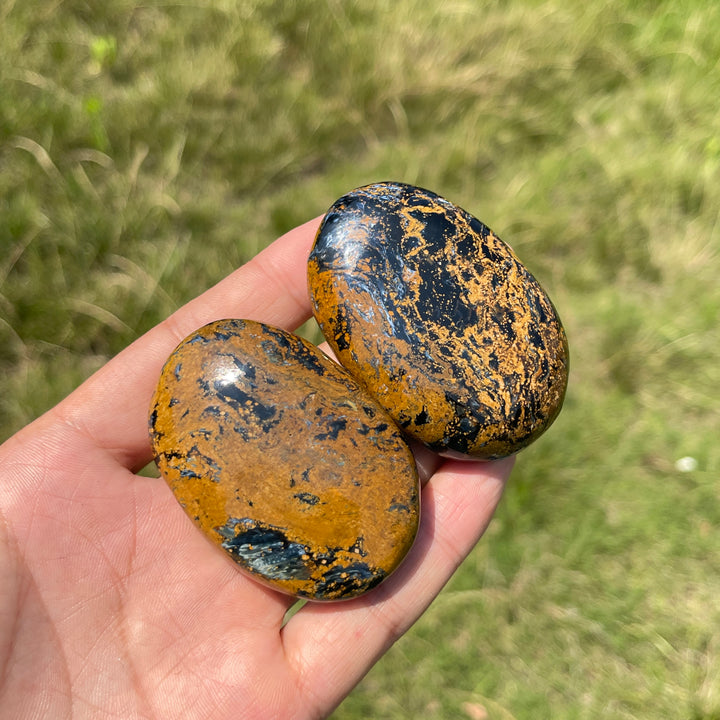 Natural Crystal Pietersite Palm Stone
