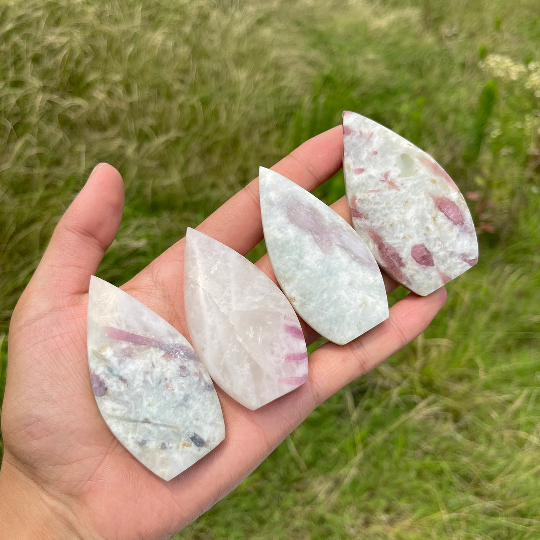 Natural Crystal Pink Tourmaline Teardrop