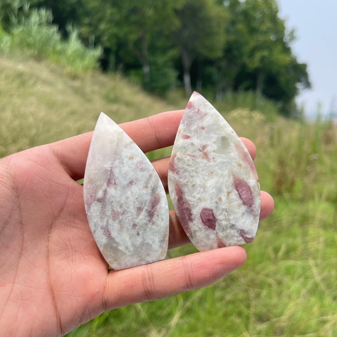 Natural Crystal Pink Tourmaline Teardrop