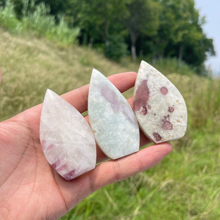 Natural Crystal Pink Tourmaline Teardrop