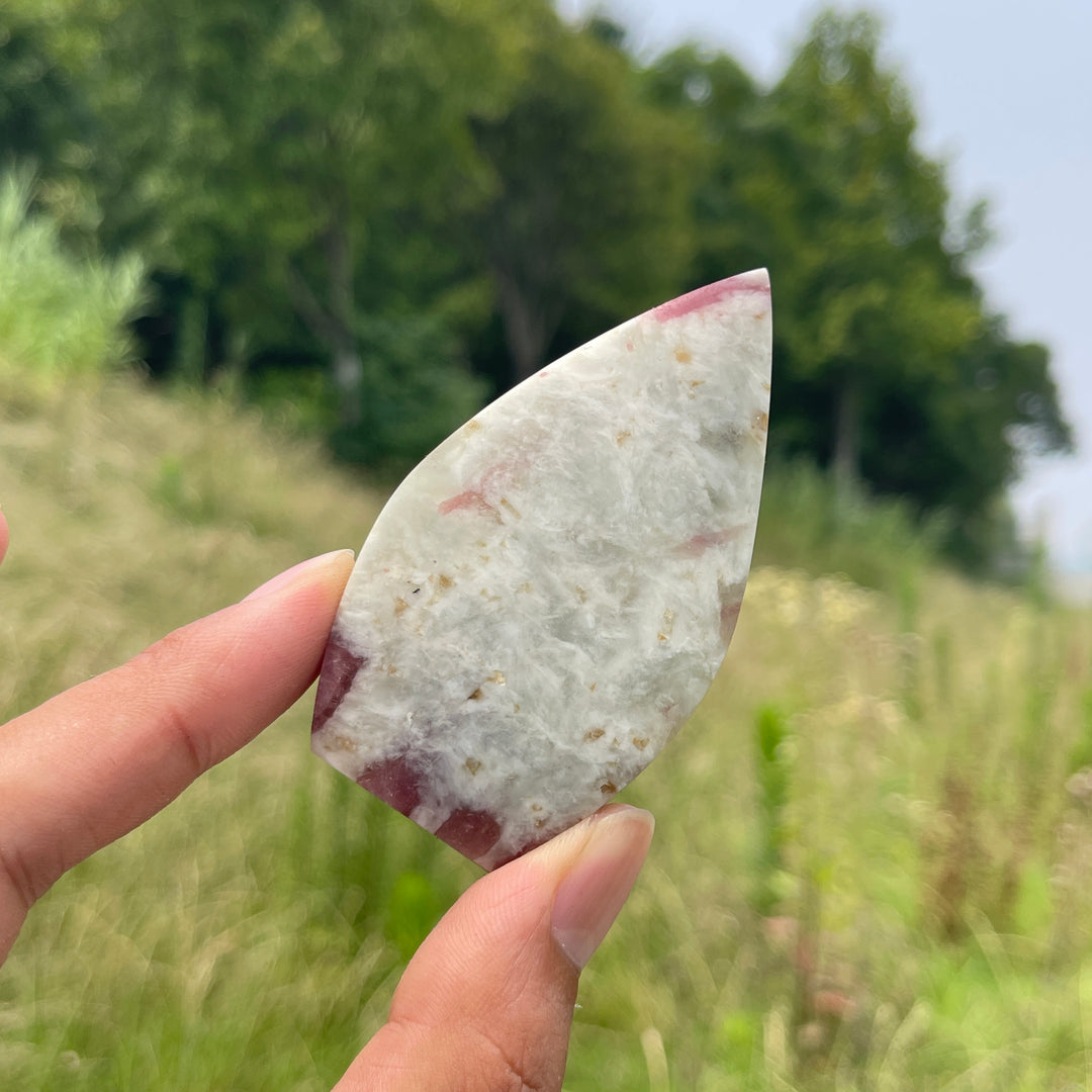 Natural Crystal Pink Tourmaline Teardrop