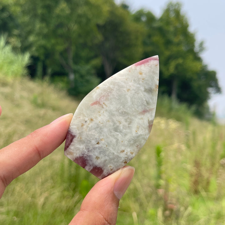 Natural Crystal Pink Tourmaline Teardrop