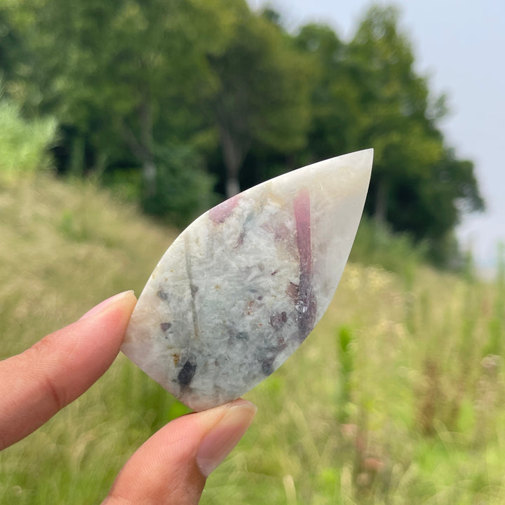 Natural Crystal Pink Tourmaline Teardrop