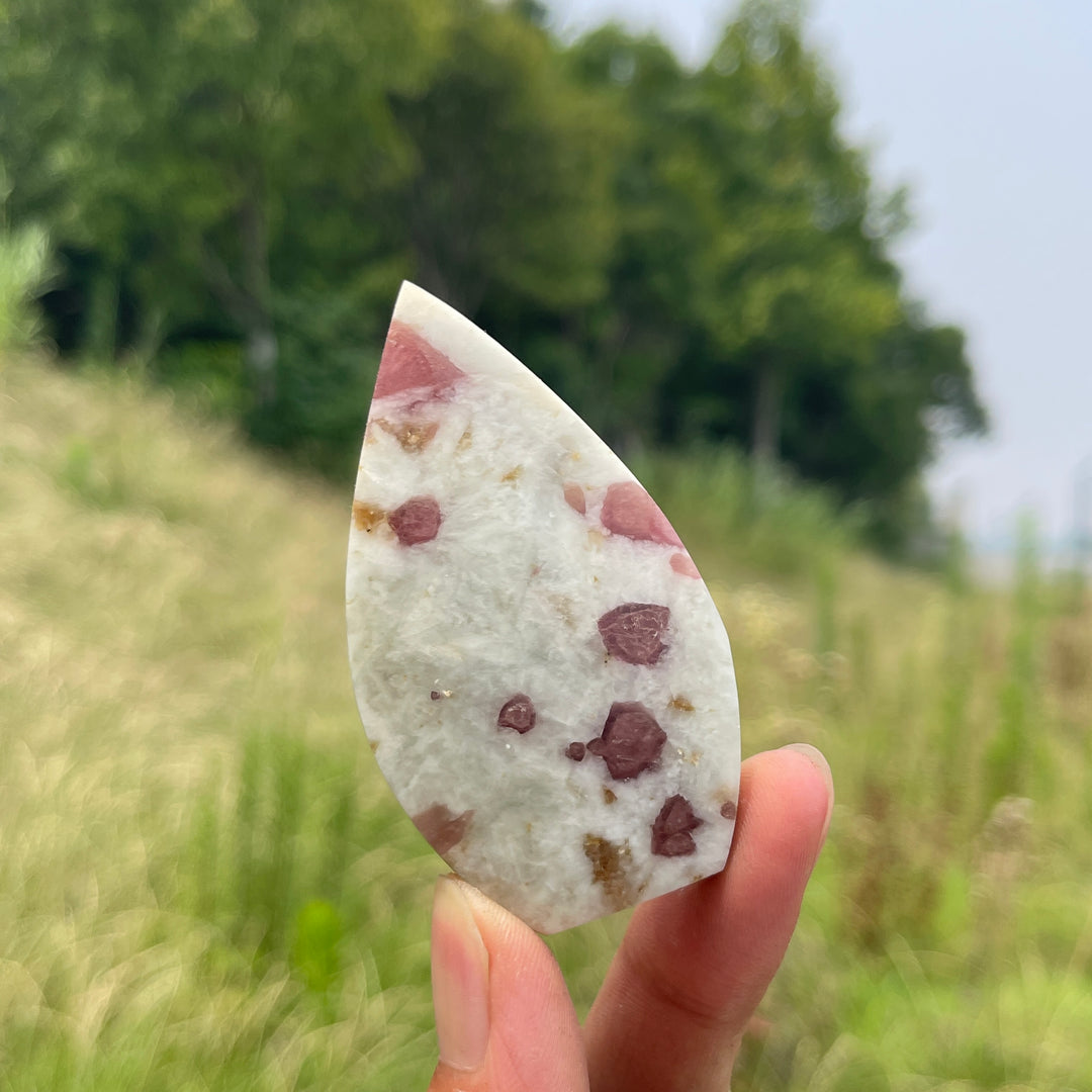 Natural Crystal Pink Tourmaline Teardrop