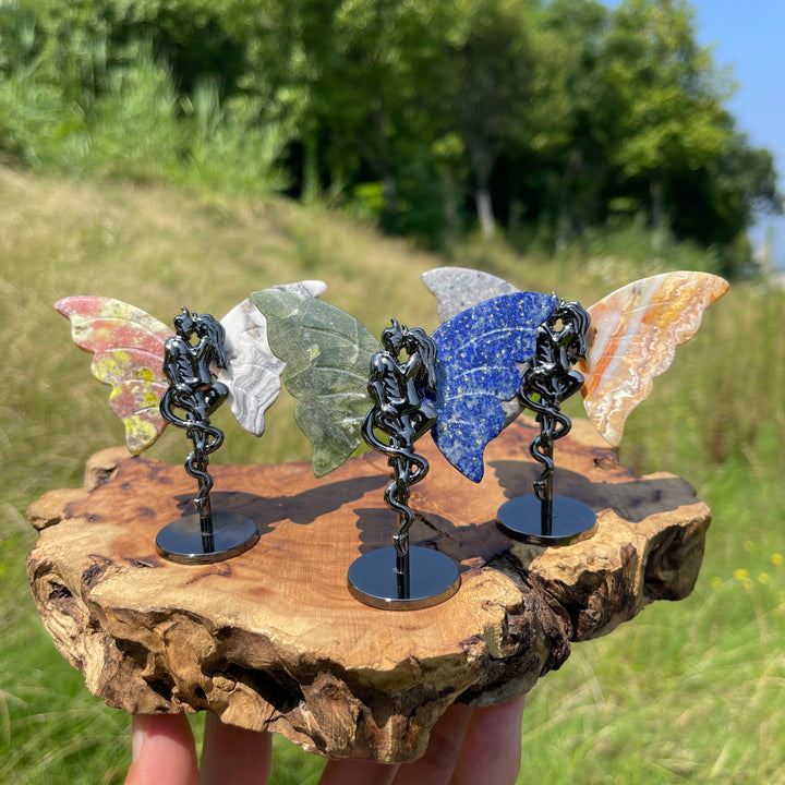 Natural Crystal Angel & Demon Wings