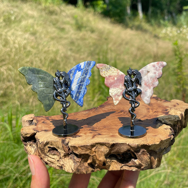 Natural Crystal Angel & Demon Wings